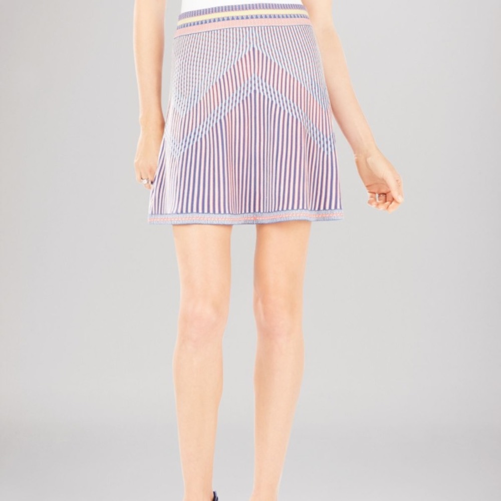 BCBGMAXAZRIA Alisse Knit Jacquard A-line Skirt