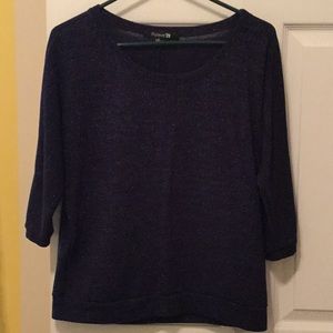 Forever 21 large blue sparkly sweater