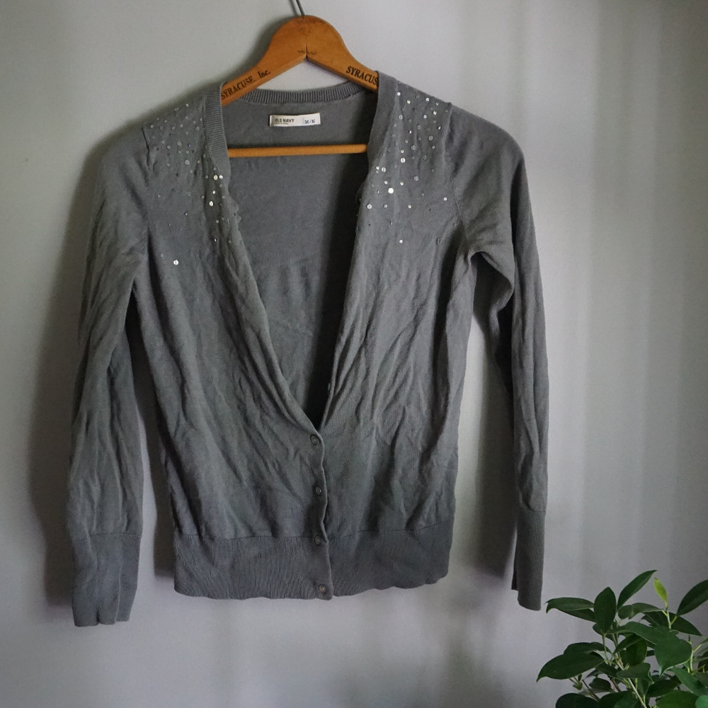 FREE WITH ANY PURCHASE Old Navy Gray Cardigan