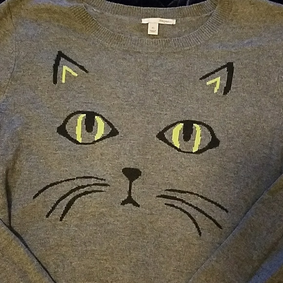 Halogen Kitty Cat Sweater - Picture 3 of 4