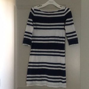 Lilly Pulitzer Navy and White Striped Cassie Dress
