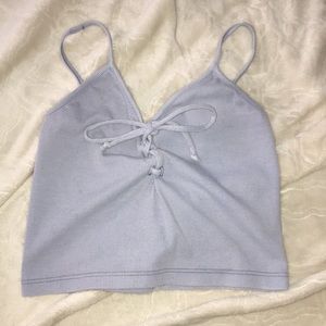 Blue crop top, XS worn! But in perfect condition