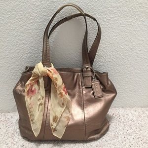 Coach bronze tote