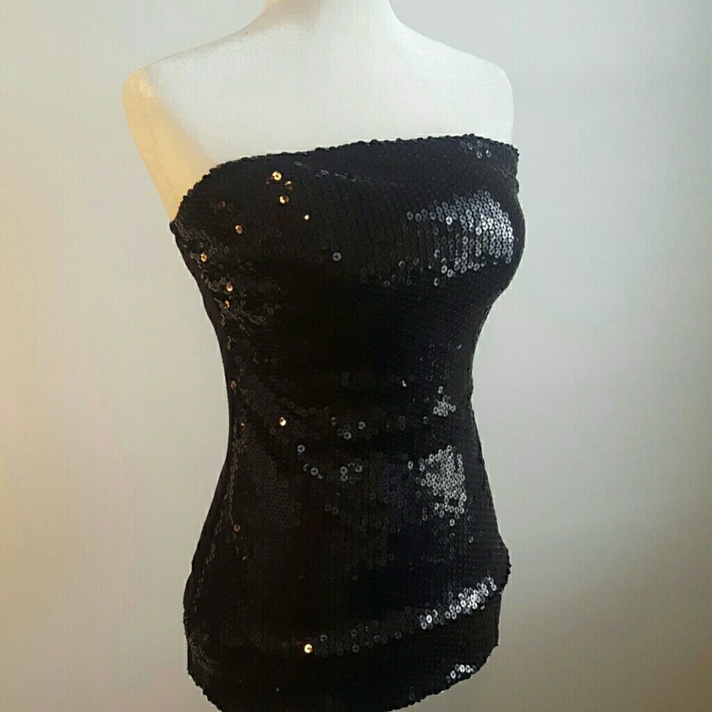 Strapless Sequence Top