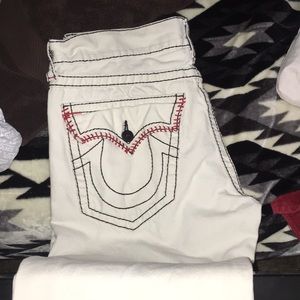 White true religion (baseball stitching)