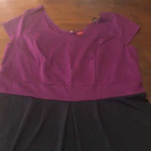 Black and purple dress- great for work or play