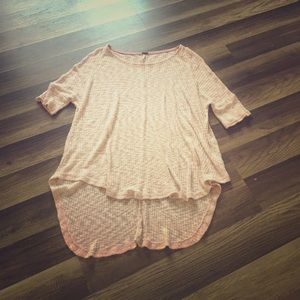 Blush Elbow-length Sleeved Top