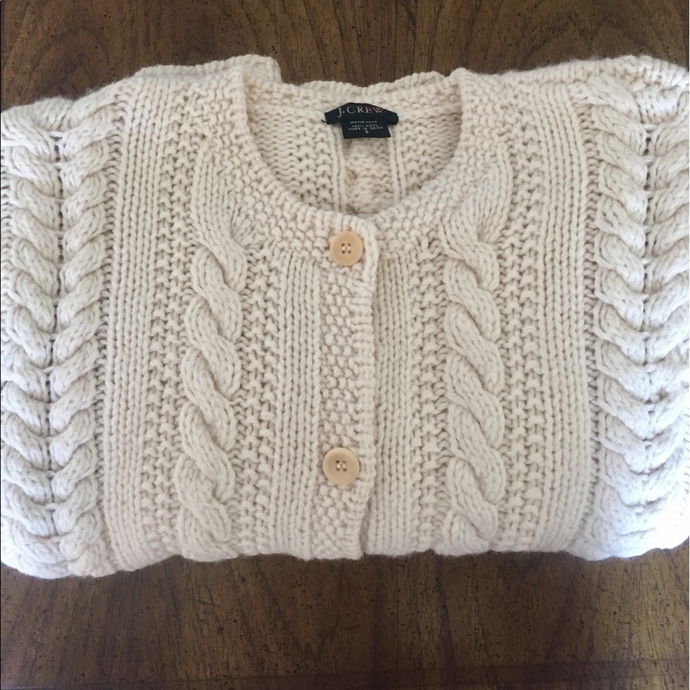 J. Crew Hand Knit Wool Sweater