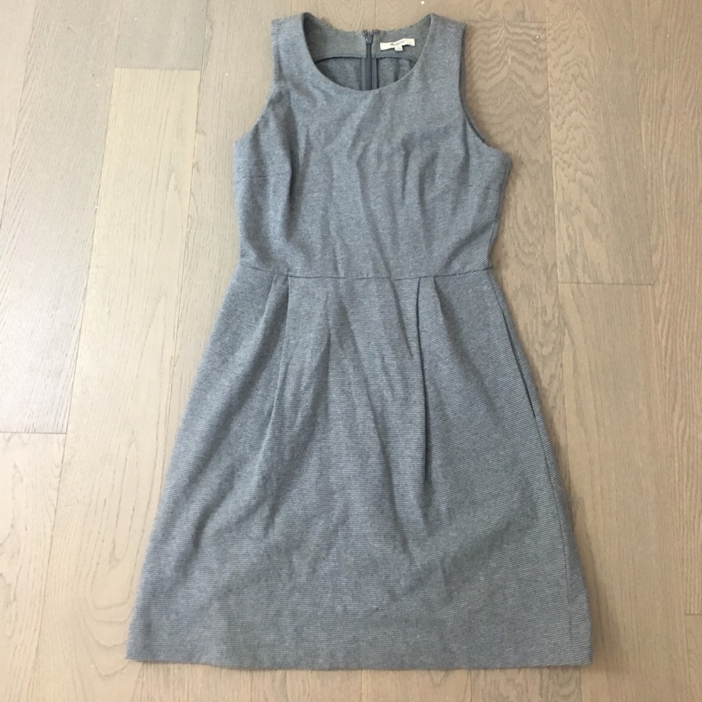 Madewell grey tweed dress