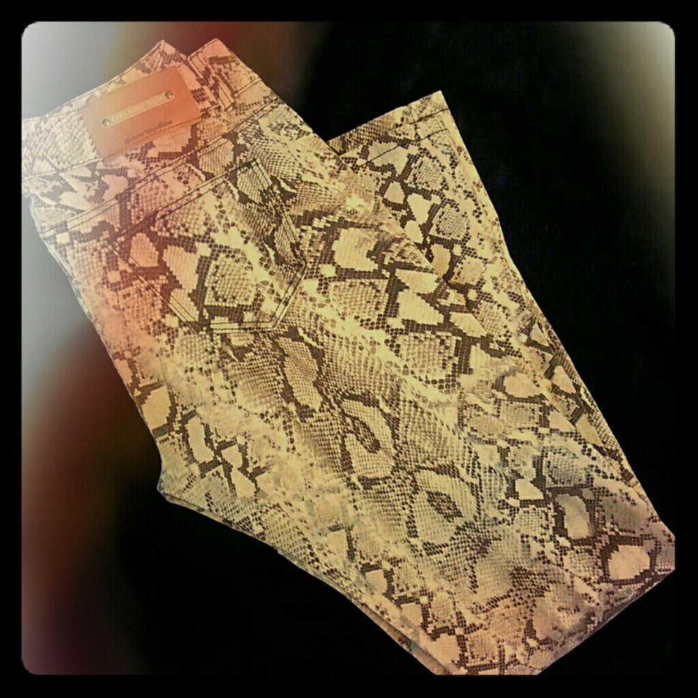 Zara Basic Snakeskin Pants