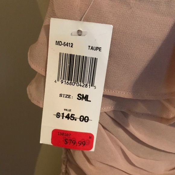 Beige 5/48 Dress from Saks Off 5th! New with Tags - Picture 3 of 6