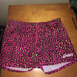 Asics cheetah print spandex