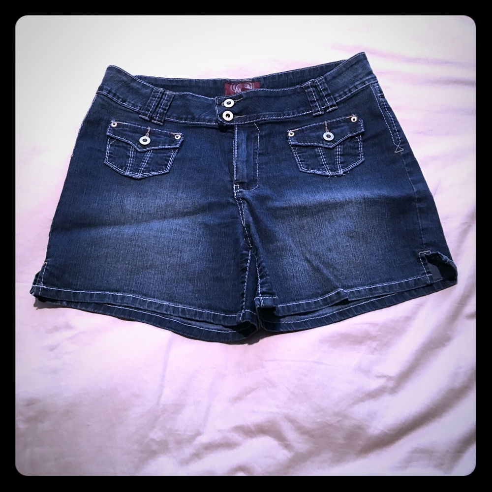 Denim shorts