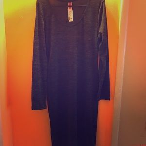 Grey dress with attached choker