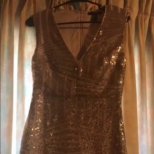 Forever 21 Rose Gold Mini Medium Dress
