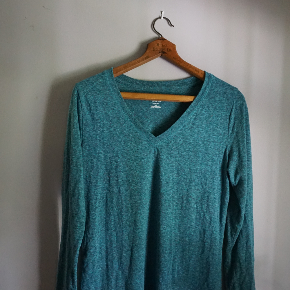 FREE WITH ANY PURCHASE Teal Long Sleeved Shirt