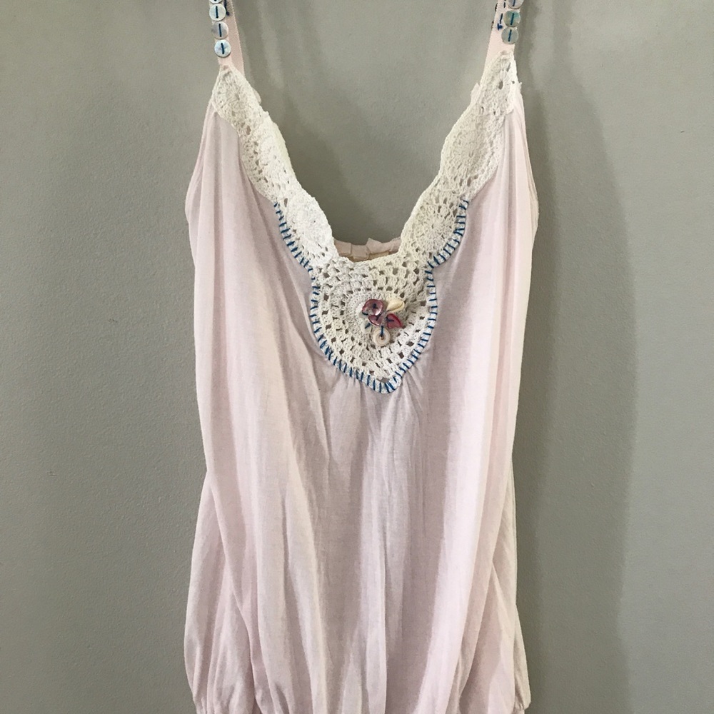 Free People tank cami shells M festival