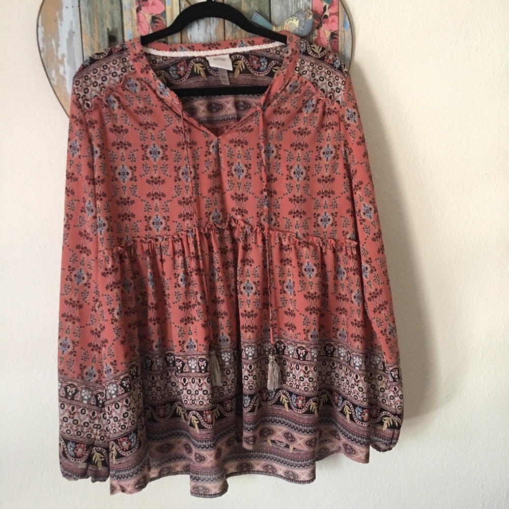 Peasant top. Worn once XXL