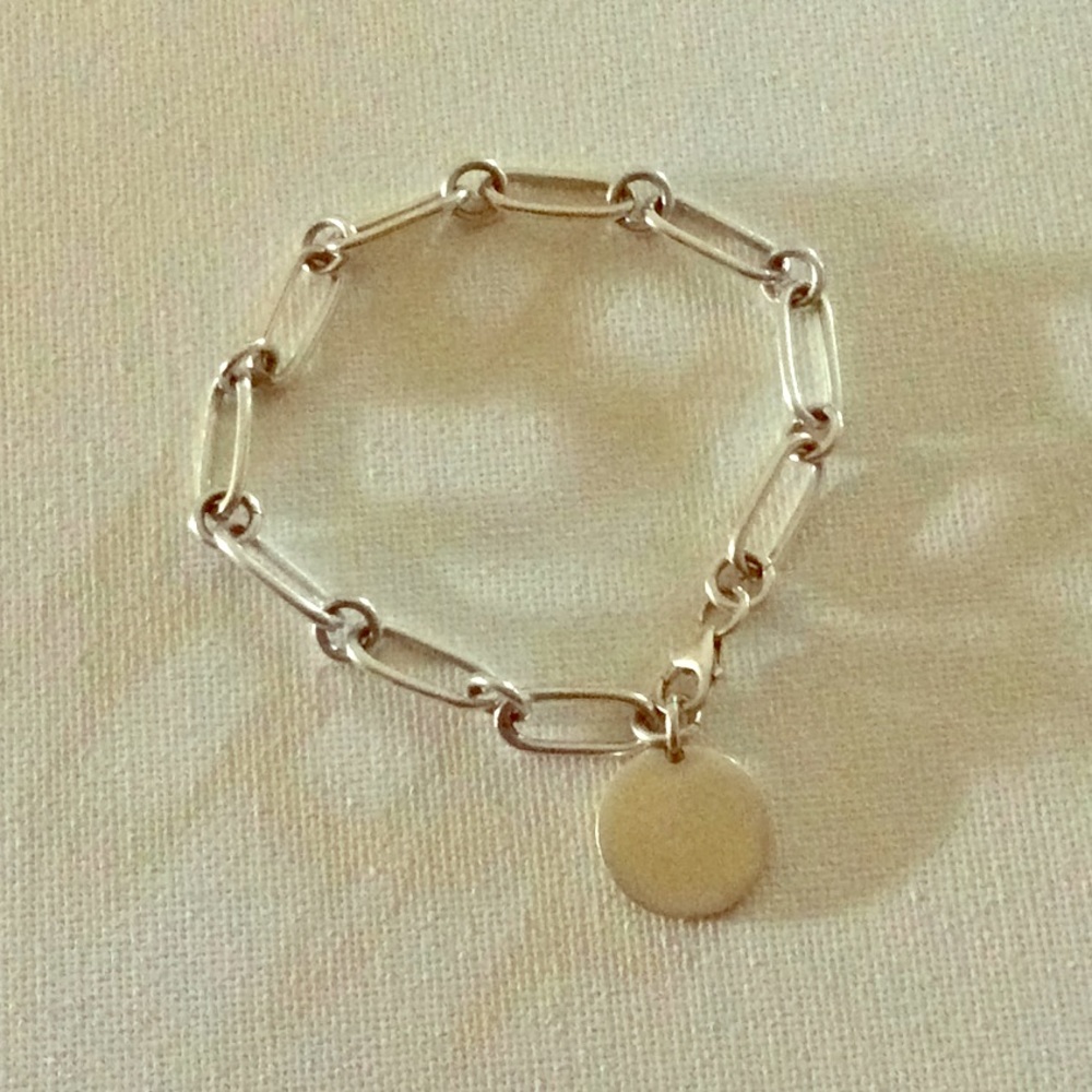Silver chain bracelet