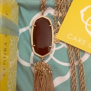Kendra Scott Rayne Necklace in Black.