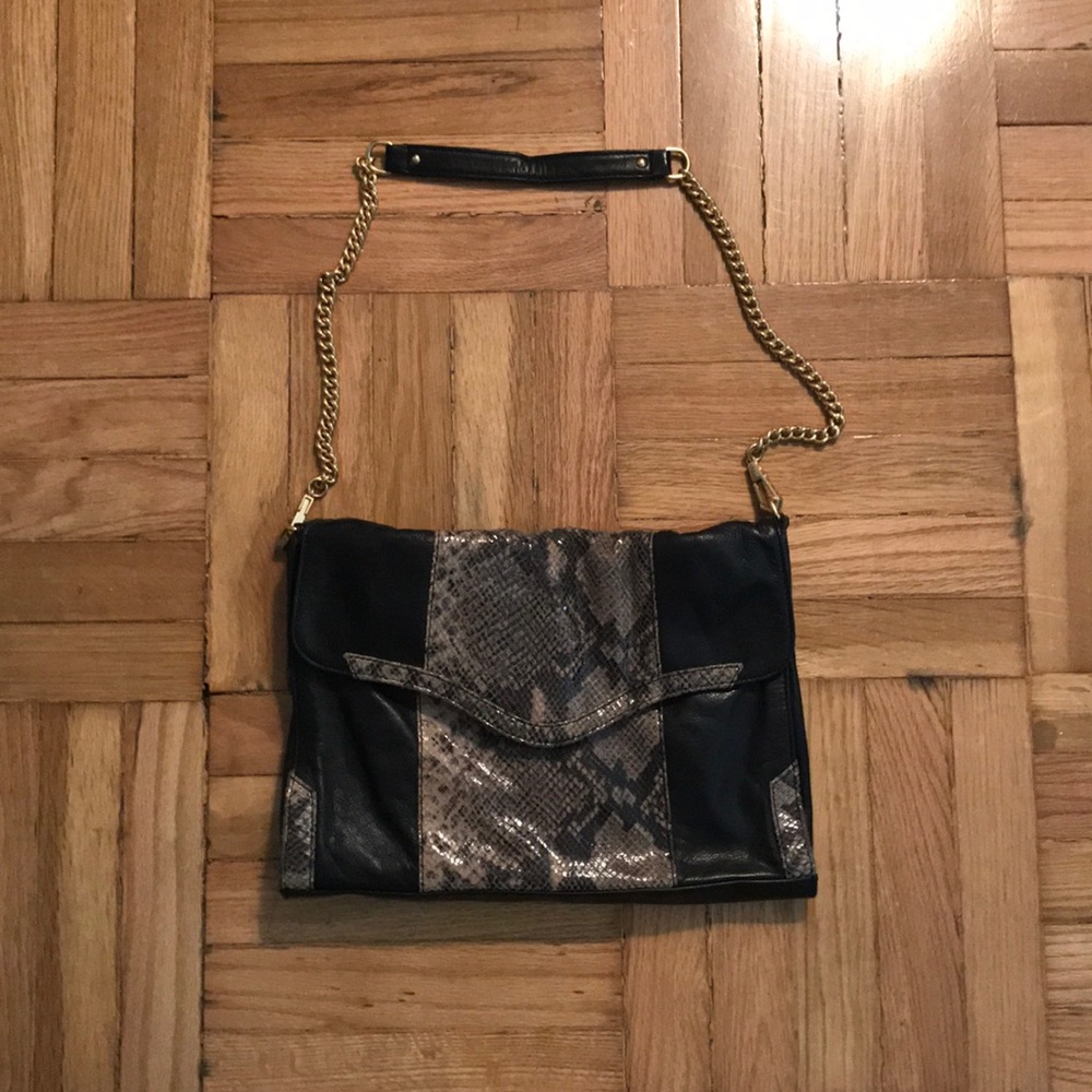 Rebecca Minkoff Python Panel Leather Bag - image 1