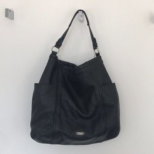 Coach handbag black leather
