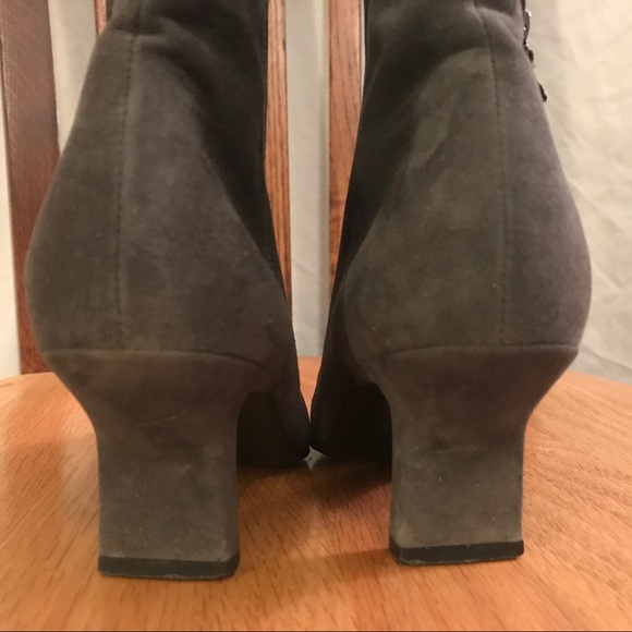 🆕 {Ralph Lauren Collection} Italian-made Suede Luxury Boots • Size 7 - Picture 4 of 9