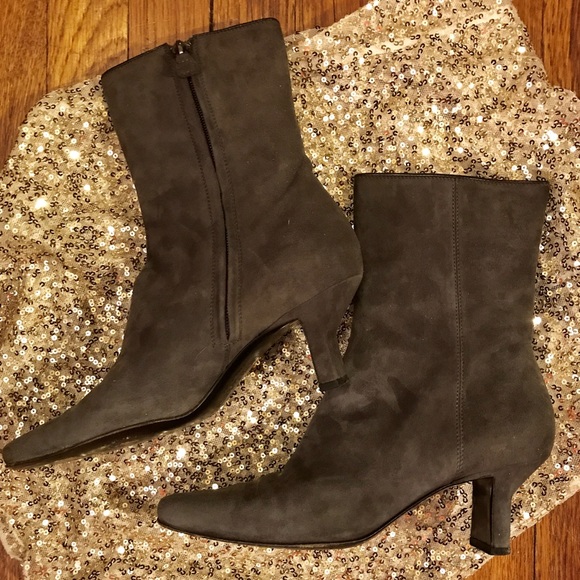 🆕 {Ralph Lauren Collection} Italian-made Suede Luxury Boots • Size 7 - Picture 2 of 9