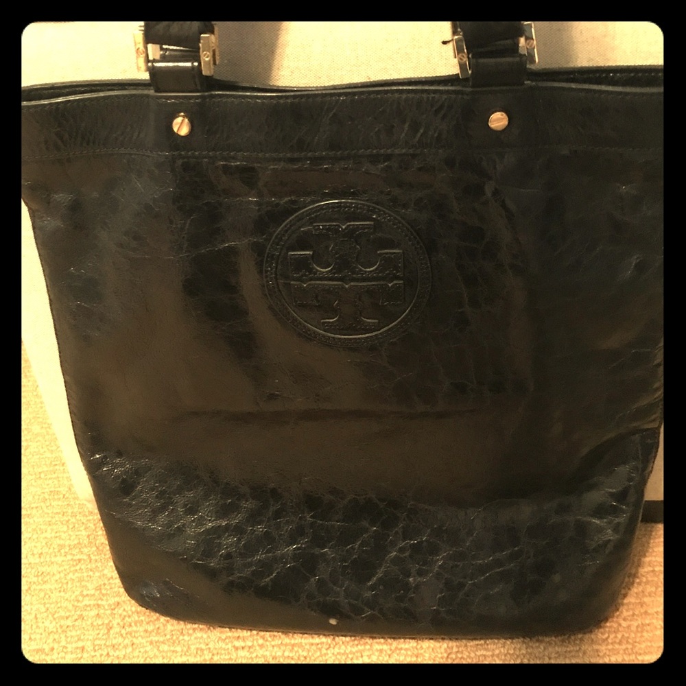 Distressed Leather Tory Burch Tote