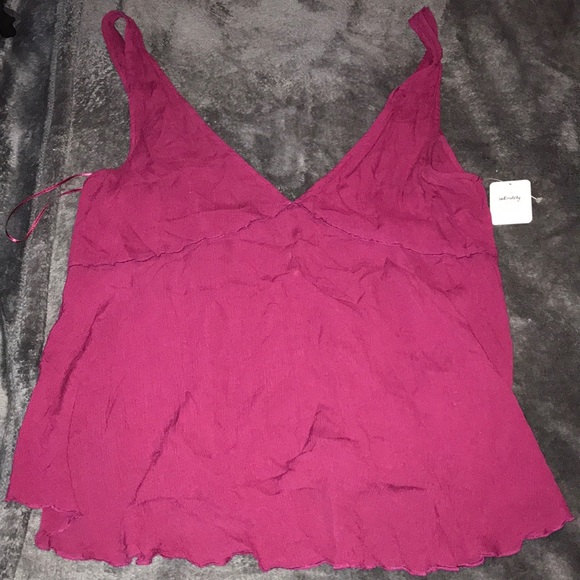 Free People Tops - Free people burgundy blouse