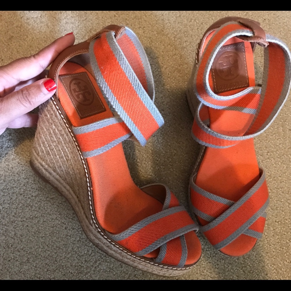 Tory Burch size 8 Espadrille Wedges