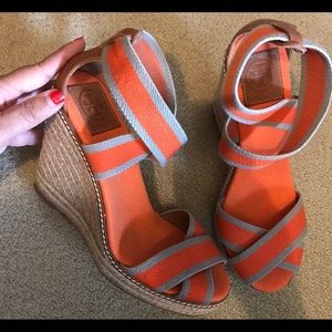 Tory Burch size 8 Espadrille Wedges