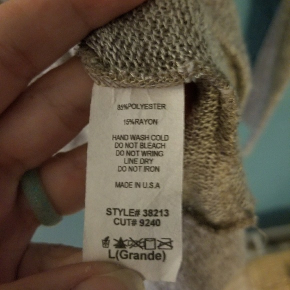 Cowl-neck, tunic sweater with POCKETS - Picture 3 of 4