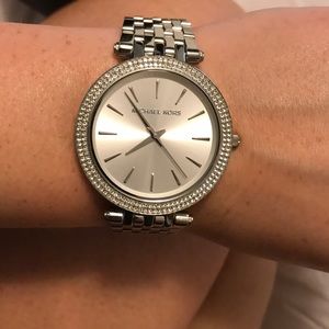 Like NEW Michael Kors silver diamond watch