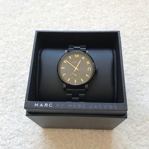 Marc By Marc Jacobs Baker watch black/ gold