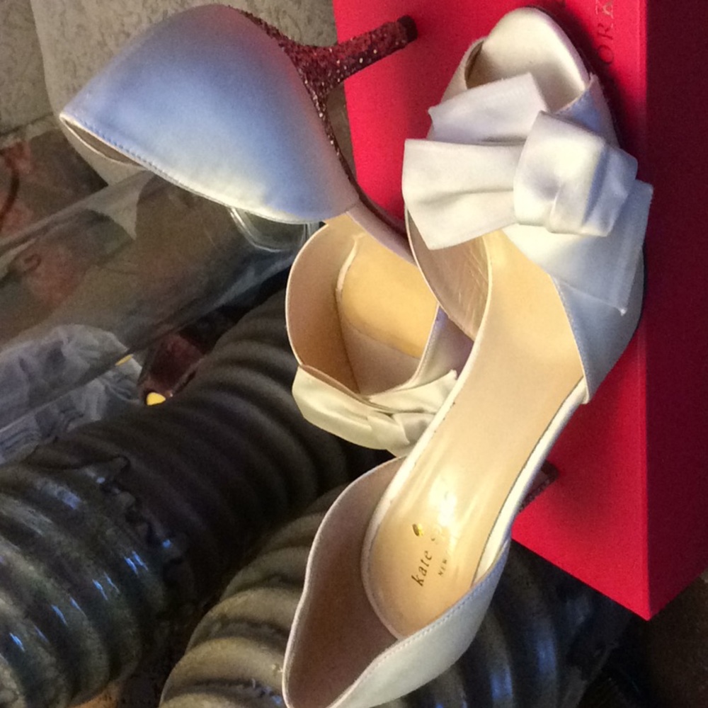 kate spade new york Sala Bow Detailed Pumps ivory
