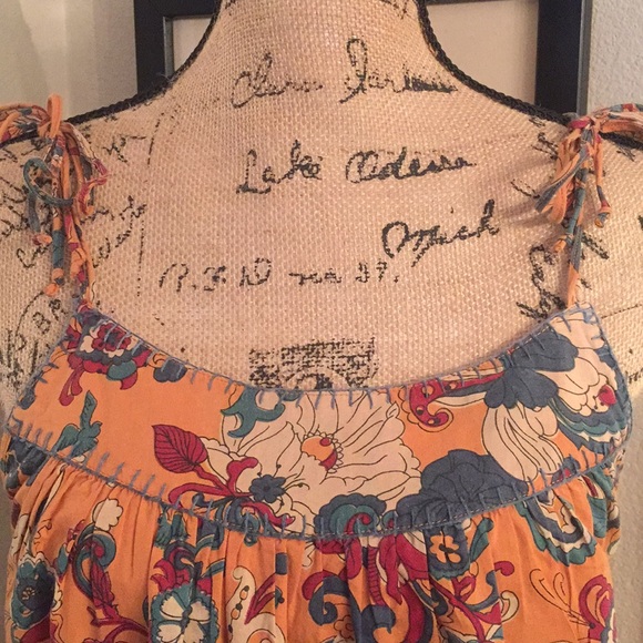 Vintage Lucky Brand spaghetti strap cotton top - Picture 2 of 3