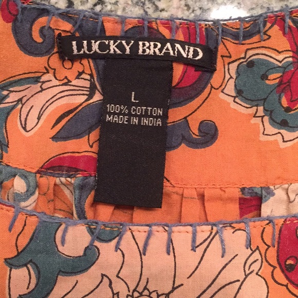 Vintage Lucky Brand spaghetti strap cotton top - Picture 3 of 3
