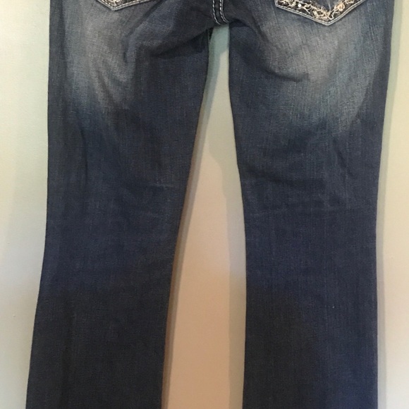 MISS ME BOOT CUT JEANS SZ 27#JP5521B Flap Pockets - Picture 3 of 6
