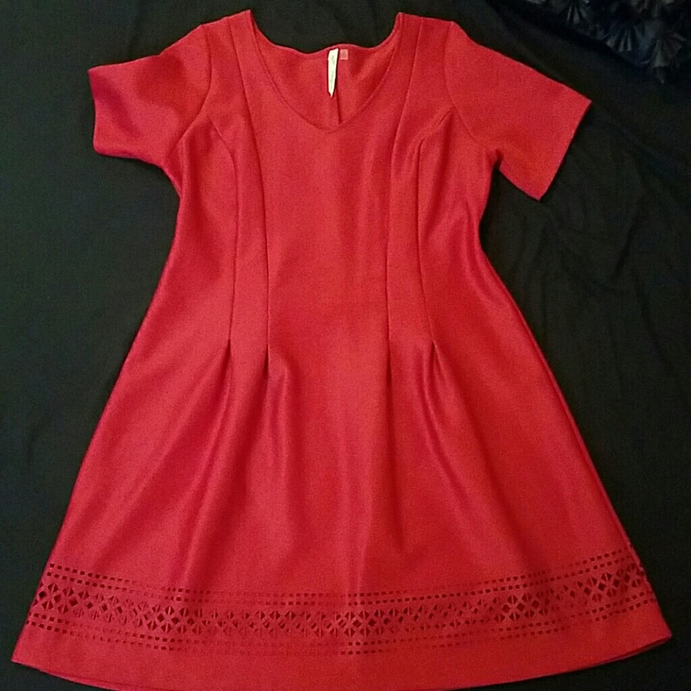 Collection woman red dress