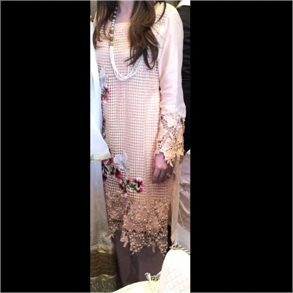 2 piece pink pakistani outfit
