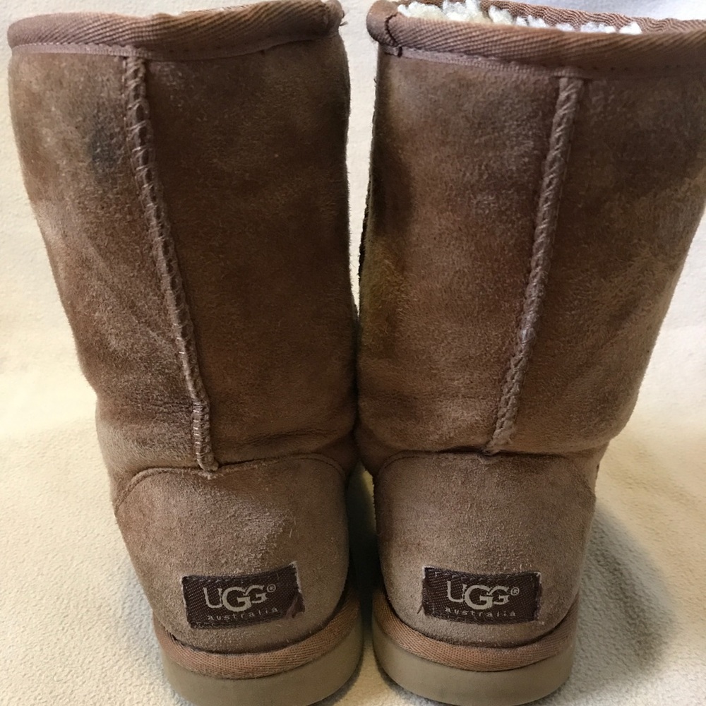 Brown Ugg mid height boots