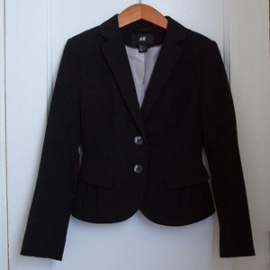 ❌SOLD❌ H&M Fancy Black Fitted Blazer