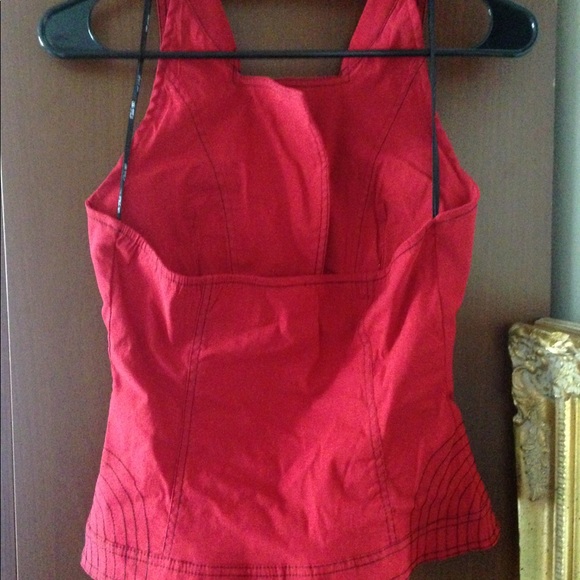🔥OH YES! Red Button-Up Corset Top 🔥NWT! - Picture 3 of 3