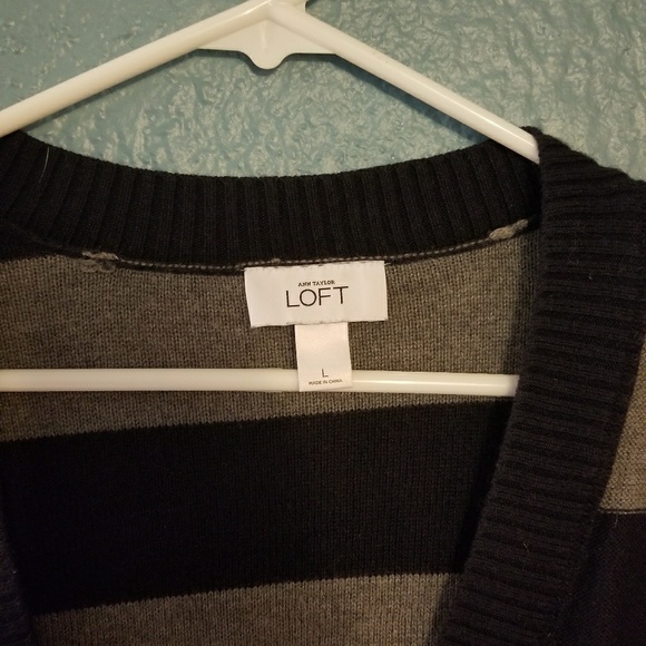 Navy and Heather-Grey cardigan - Picture 2 of 3