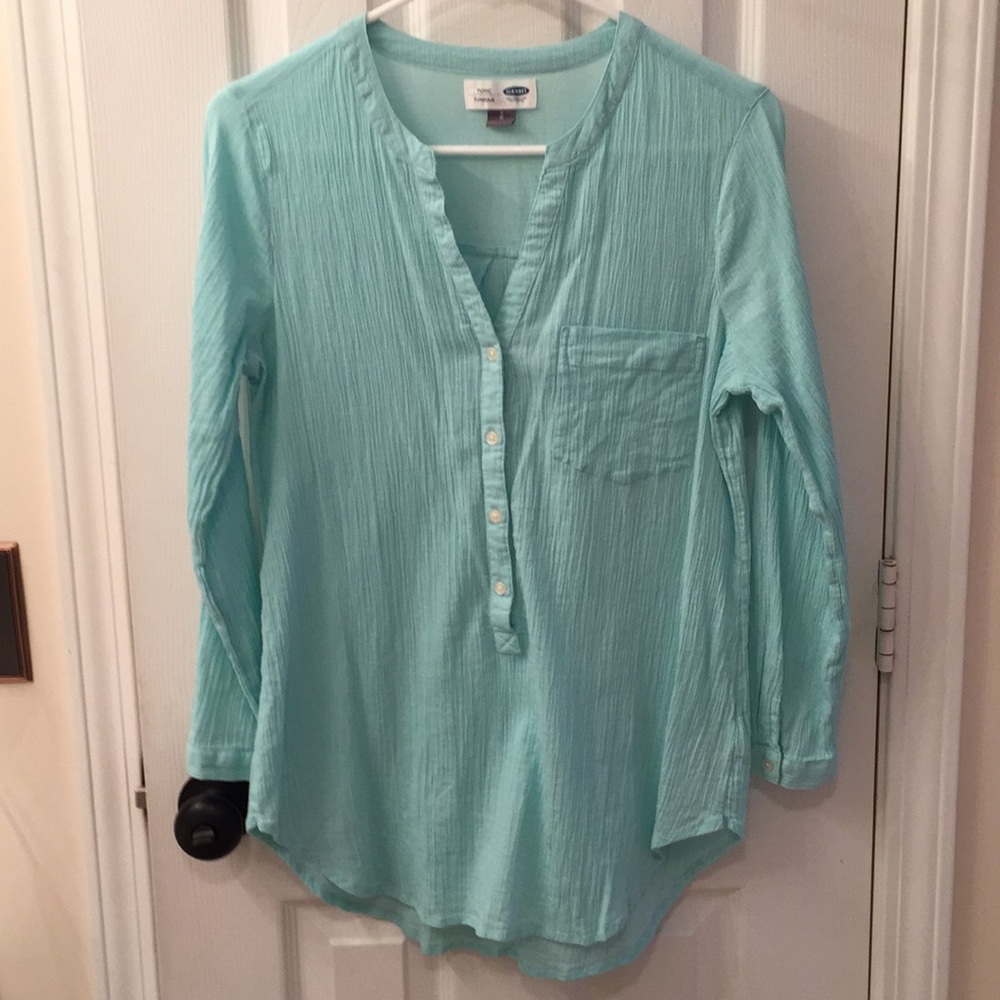 Mint green tunic