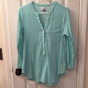 Mint green tunic