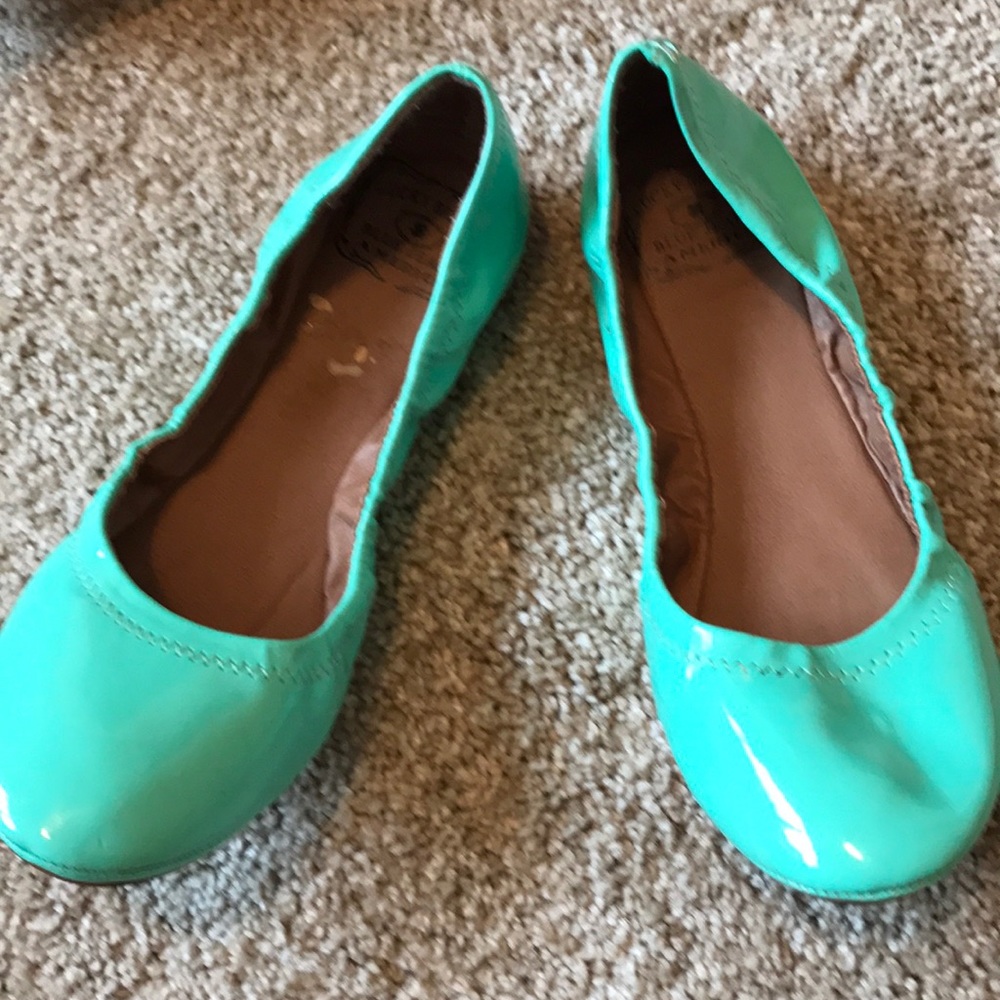 Mint green ballet flats