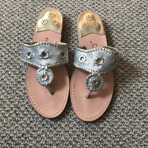 Jack Rogers Shoes - Jack Rogers Gold and Silver