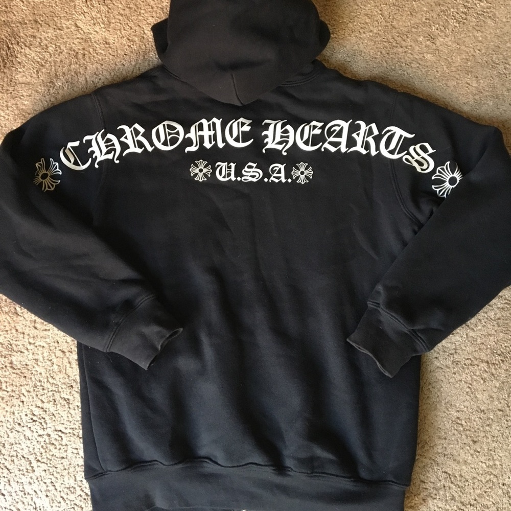 Sick Chrome Hearts Zip Hoodie